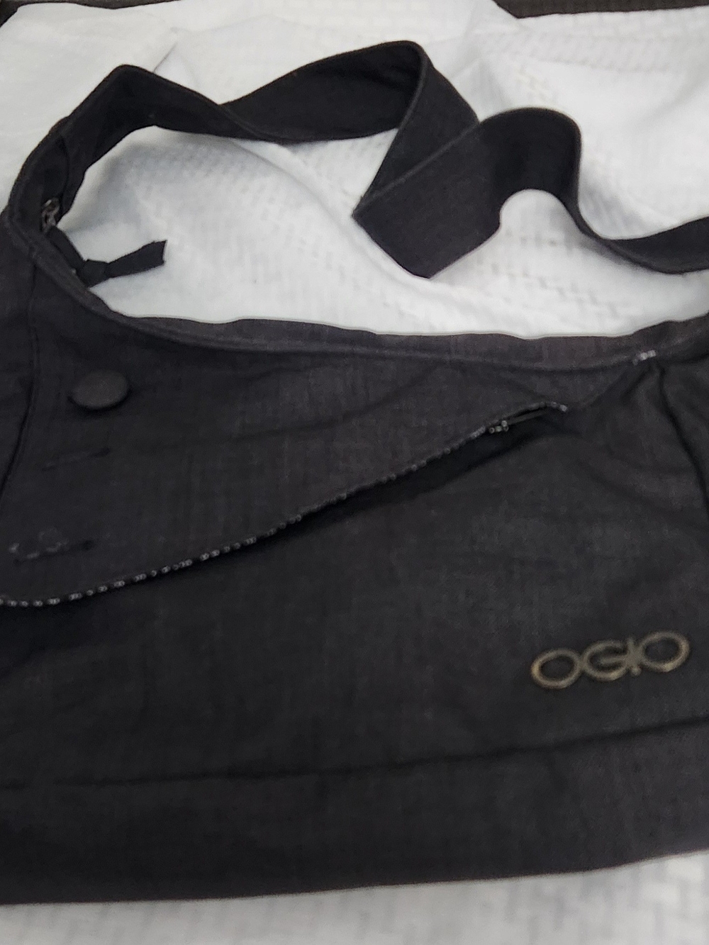 OGIO Black Shoulder Messenger Bag with Logo